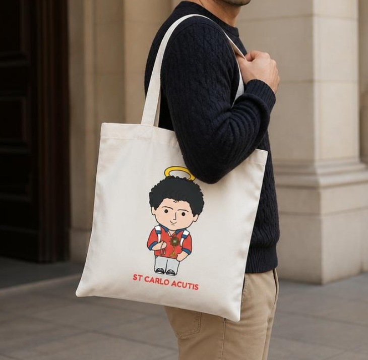 St Carlo Acutis Tote Bag