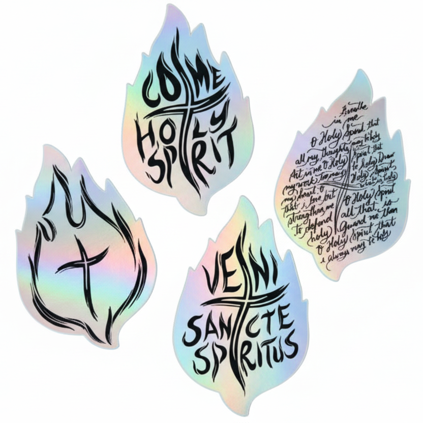 Holy Spirit Vinyl Stickers (4 PCS)