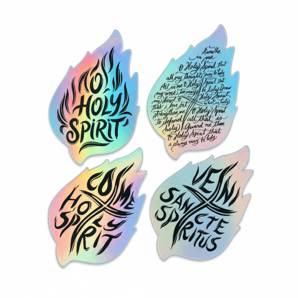 Holy Spirit Vinyl Stickers (4 PCS)