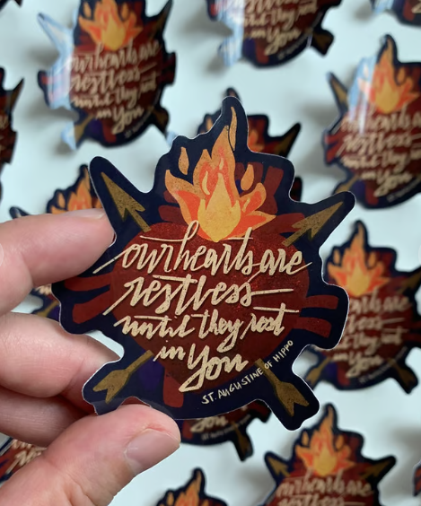 Our Heart are Restless Vinyl Sticker
