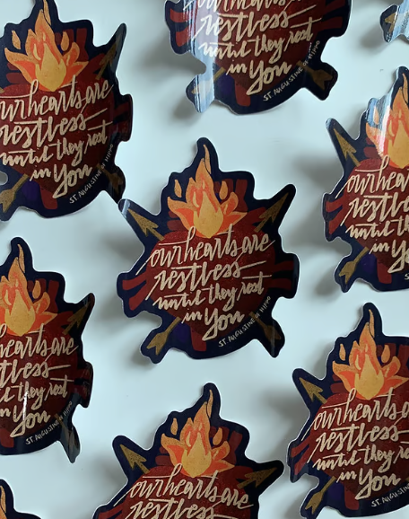 Our Heart are Restless Vinyl Sticker