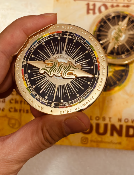 We dare to Hope Compass Pin