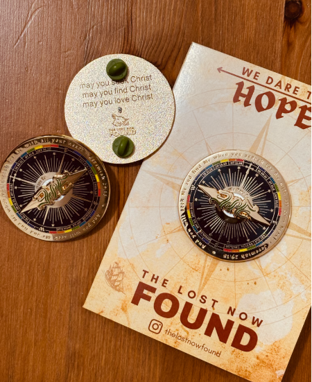 We dare to Hope Compass Pin