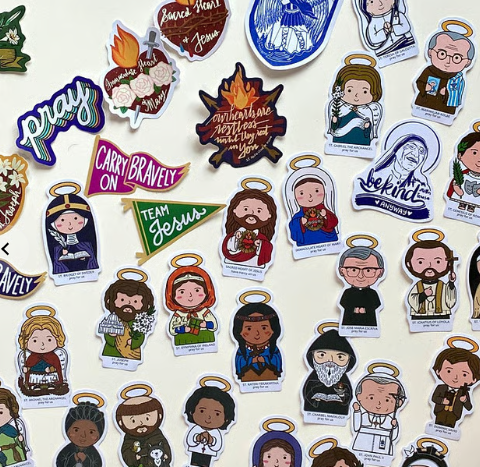 Saint Vinyl Stickers  (4PCS)