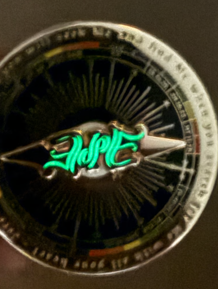 We dare to Hope Compass Pin