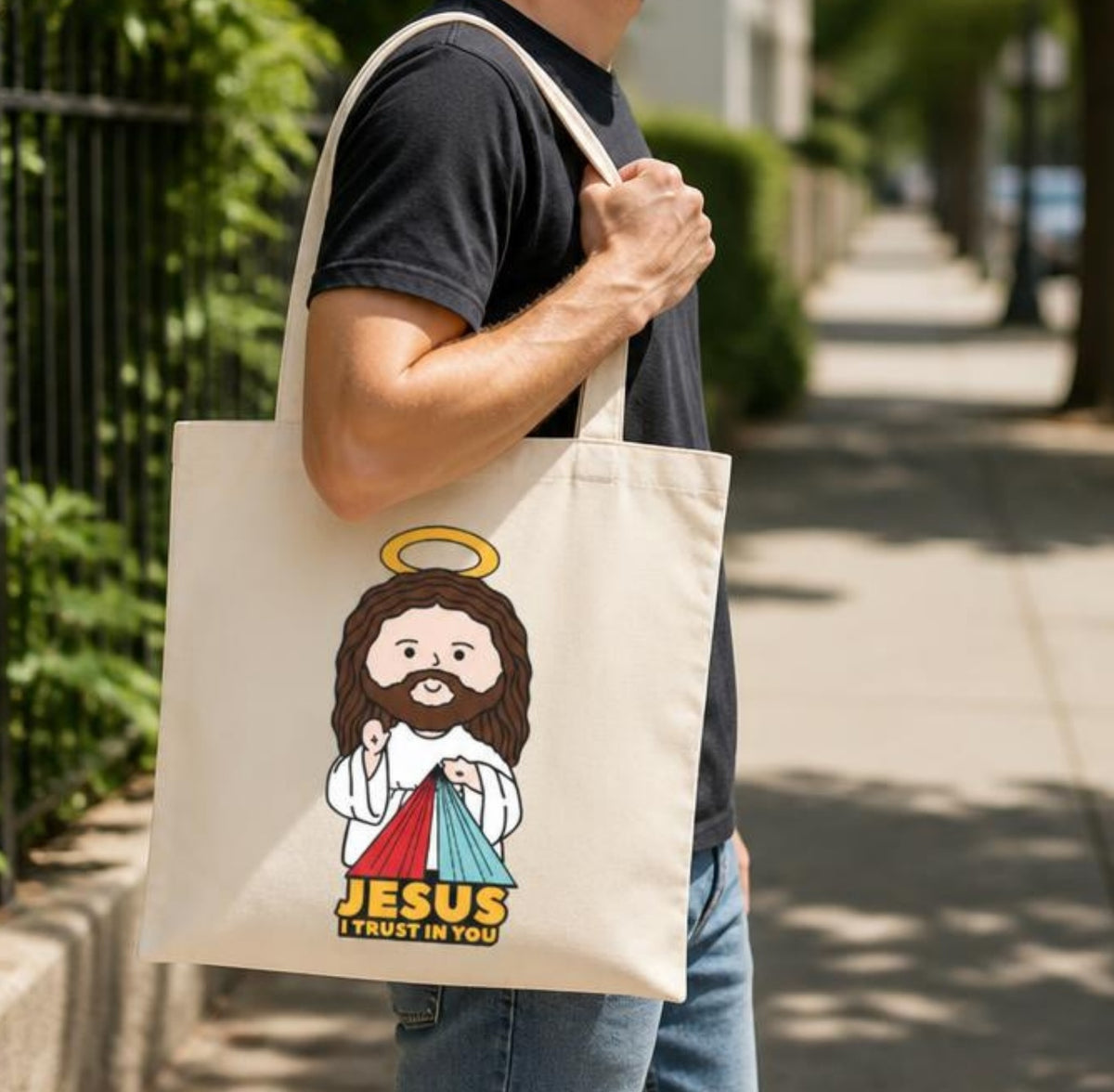 Divine mercy Tote Bag