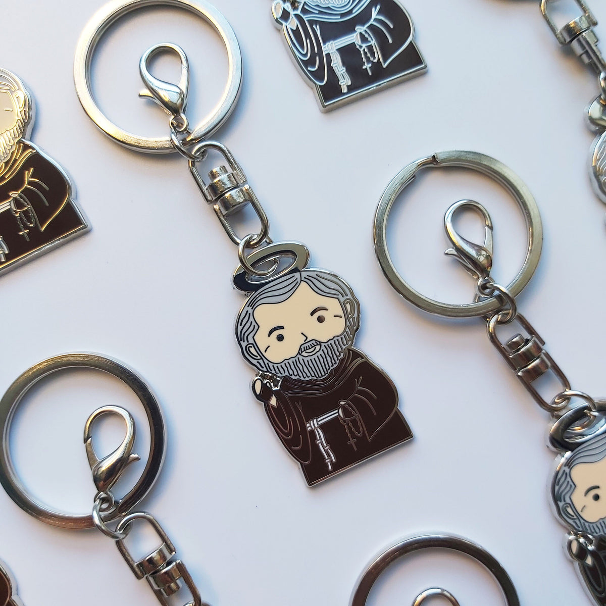 St. Pio of Pietrelcina Keychain