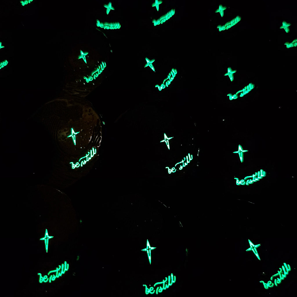 Be Still enamel pin *glow in the dark*
