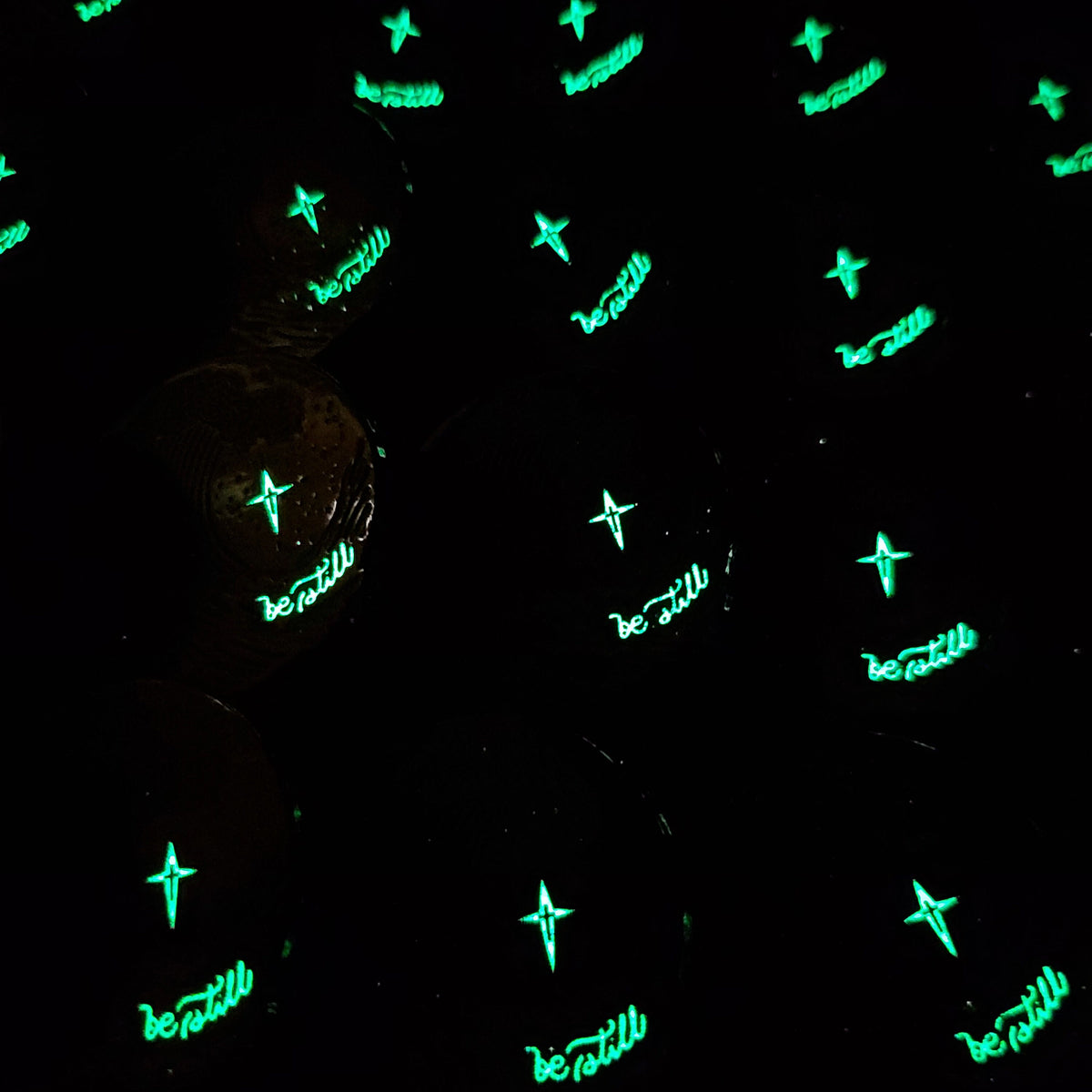 Be Still enamel pin *glow in the dark*