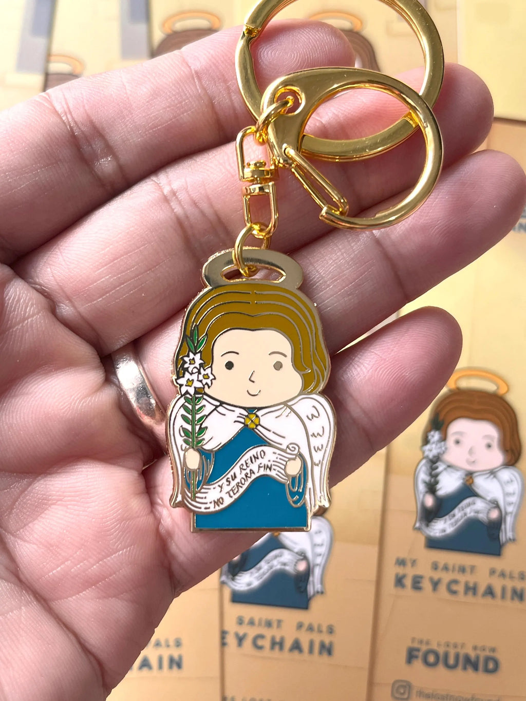 St Gabriel the Archangel keychain
