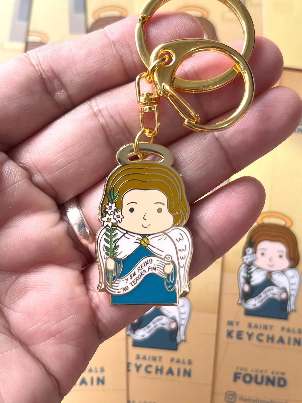 St Gabriel the Archangel keychain