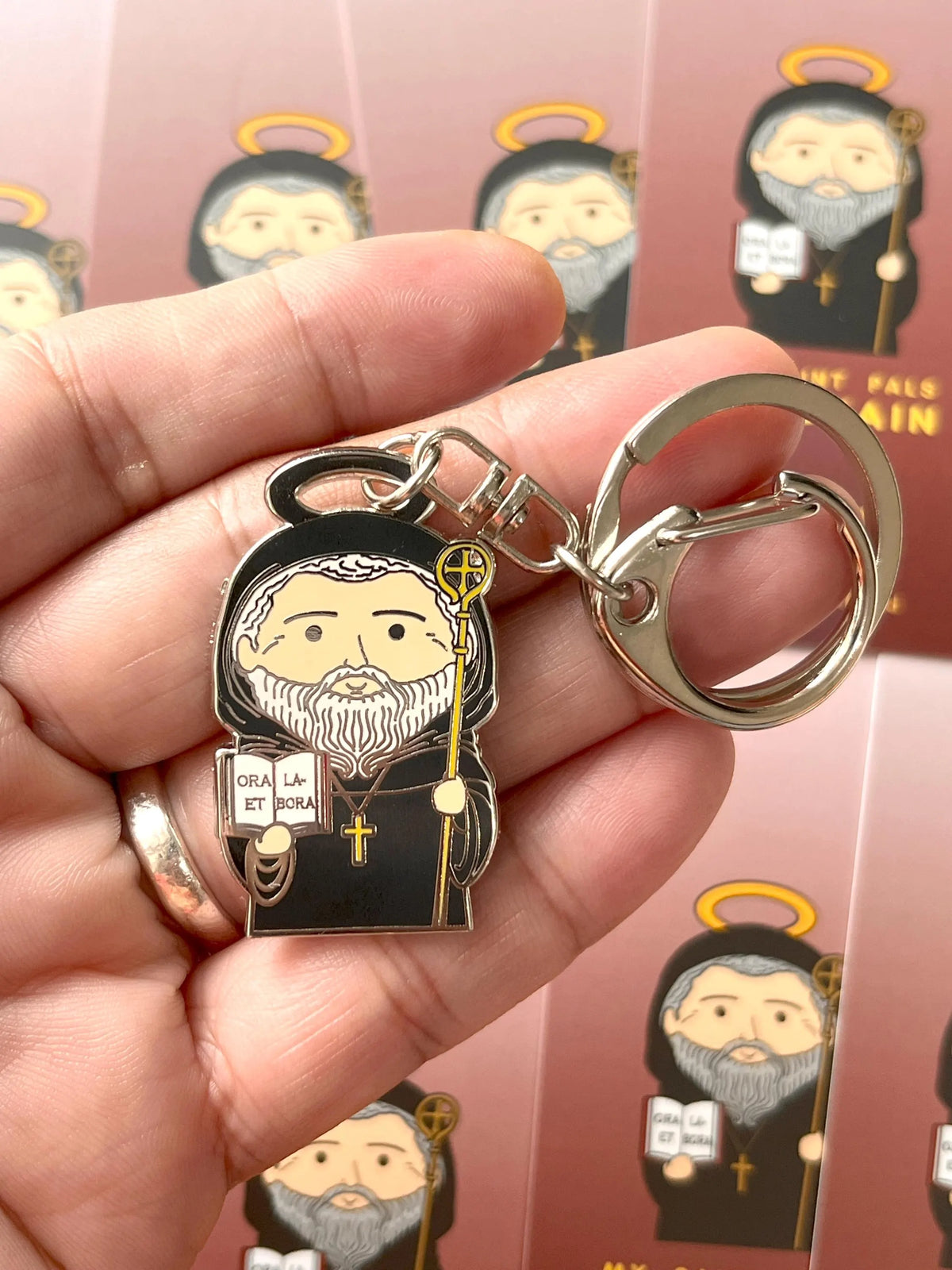 St. Benedict of Nursia Keychain
