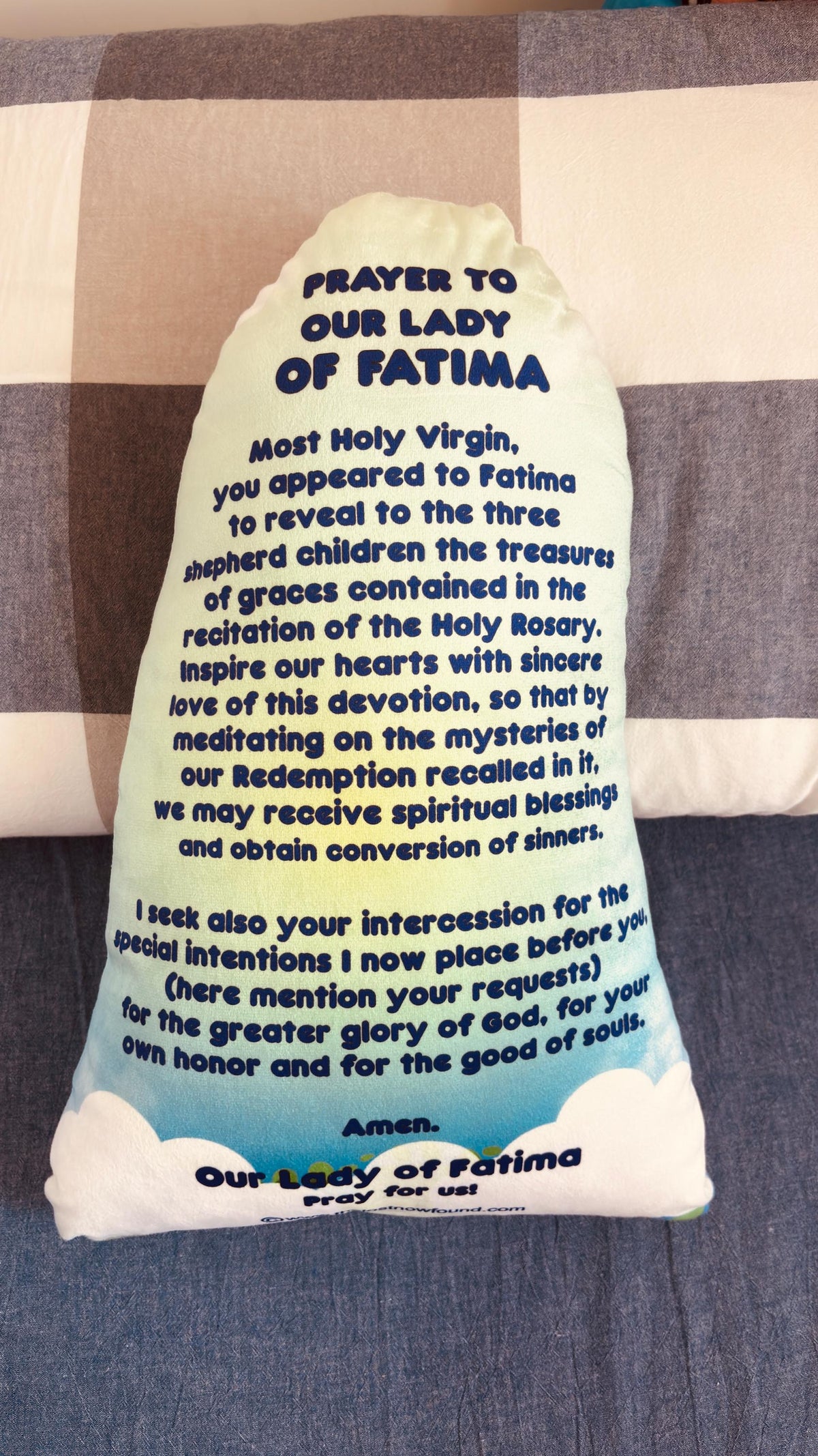 Our Lady of Fatima Pillow