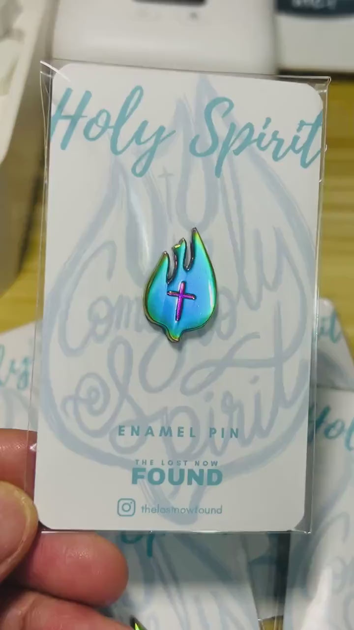Holy Spirit Enamel Pin