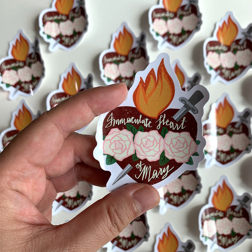 Immaculate Heart of Mary vinyl sticker