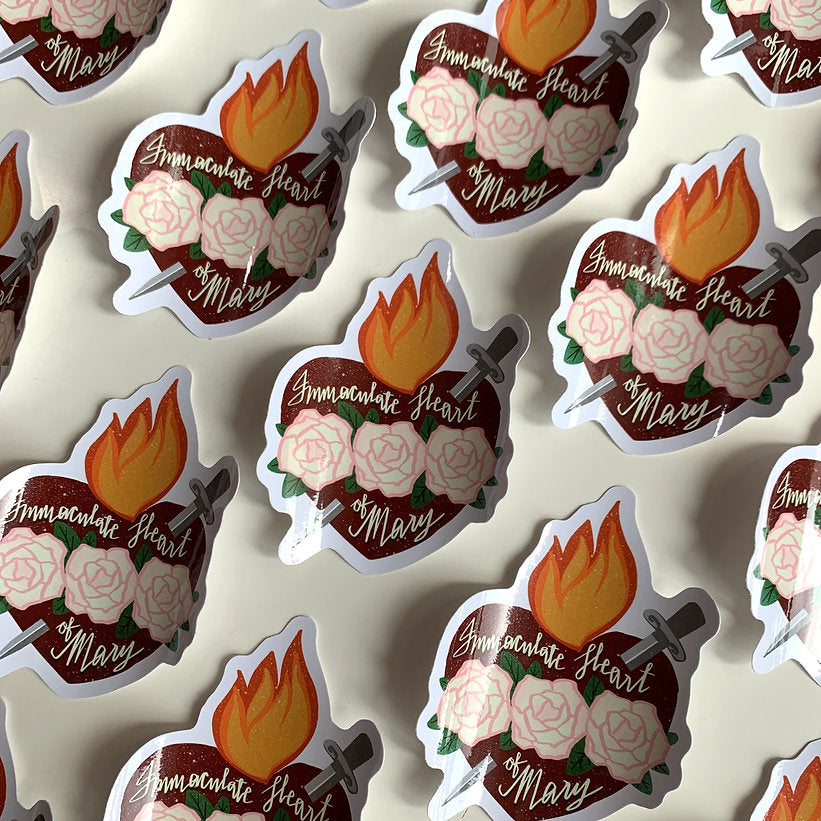 Immaculate Heart of Mary vinyl sticker