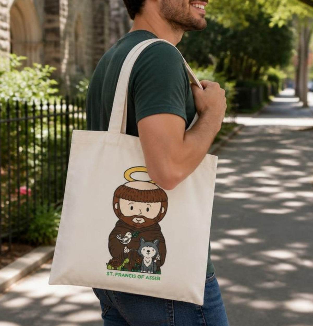 St Francis of Assisi Tote bag